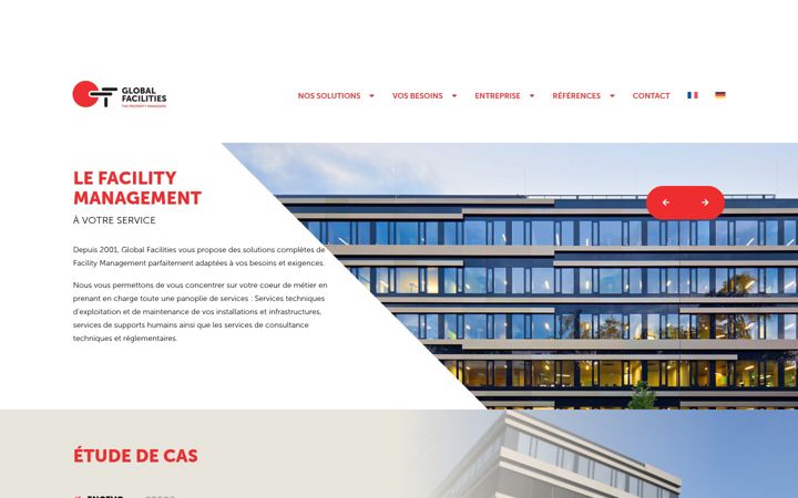 Screenshot of globalfacilities.lu
