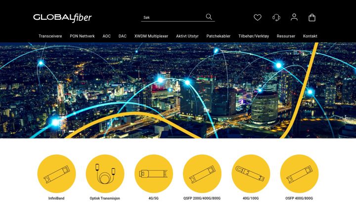 Screenshot of globalfiber.no