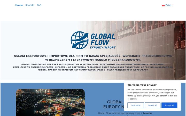 Screenshot of globalflowexport.com