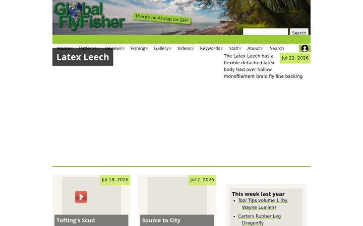 Capture d'écran de globalflyfisher.com