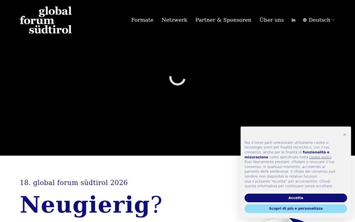 Screenshot of globalforum-suedtirol.com