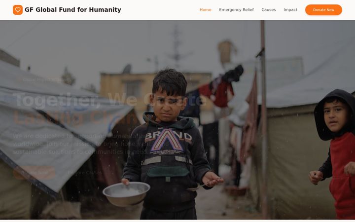 Screenshot of globalfundforhumanity.com