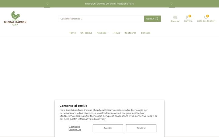 Screenshot of globalgardenfarm.it