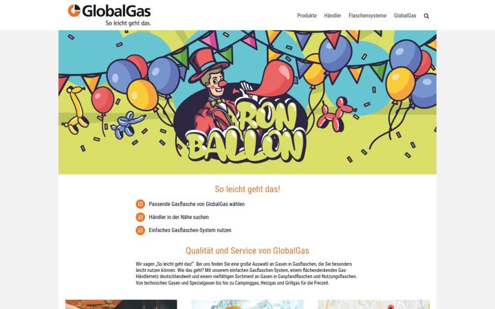 Screenshot of globalgas.de