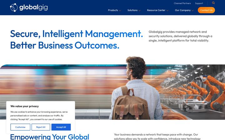 Screenshot of globalgig.com