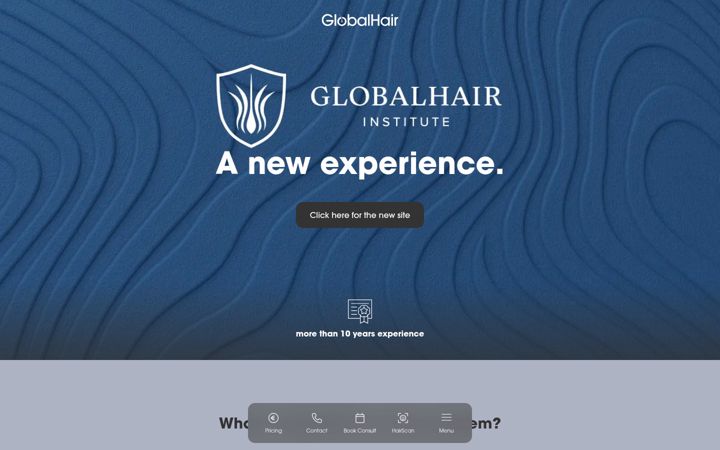 Screenshot of globalhair.nl