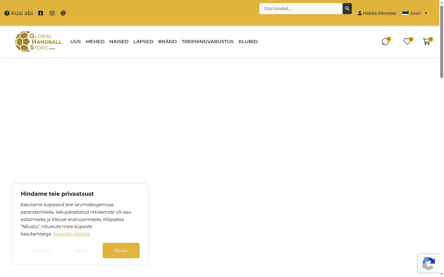 Screenshot van de toestemmingsbanner zoals getoond vóór enige interactie