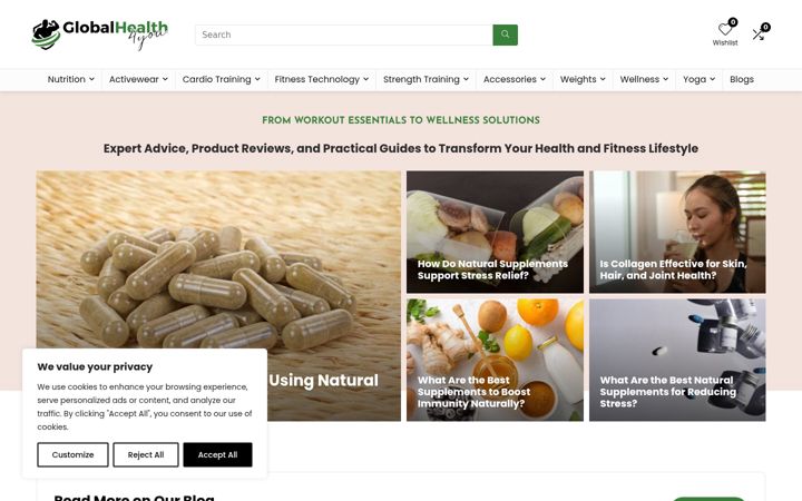 Screenshot of globalhealth4you.com