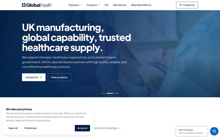 Screenshot of globalhealthandsafety.co.uk