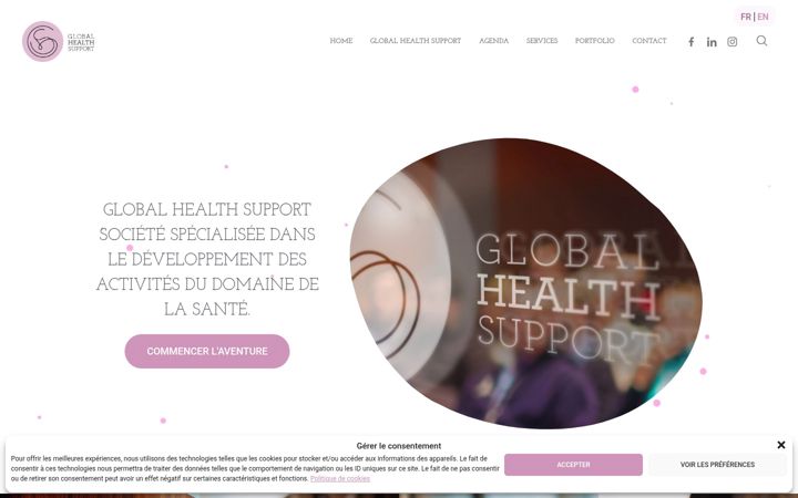Screenshot of globalhealthsupport.be
