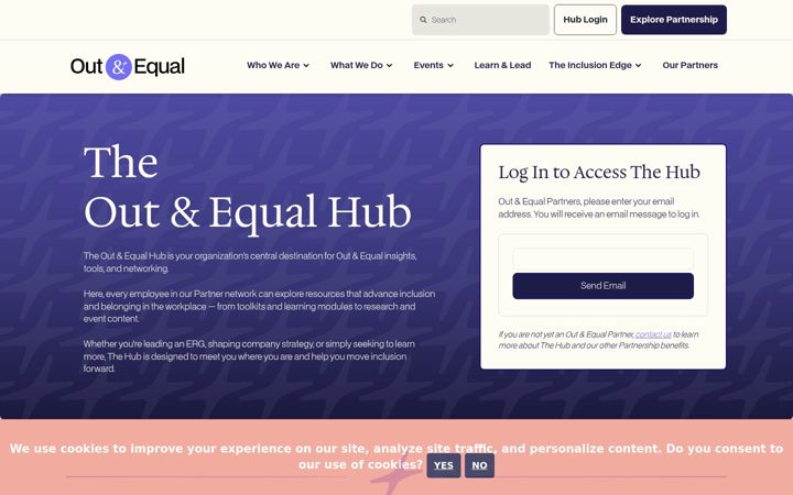 Screenshot of globalhub-outandequal.org