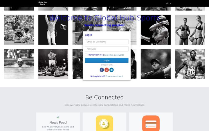 Screenshot of globalhubsports.com