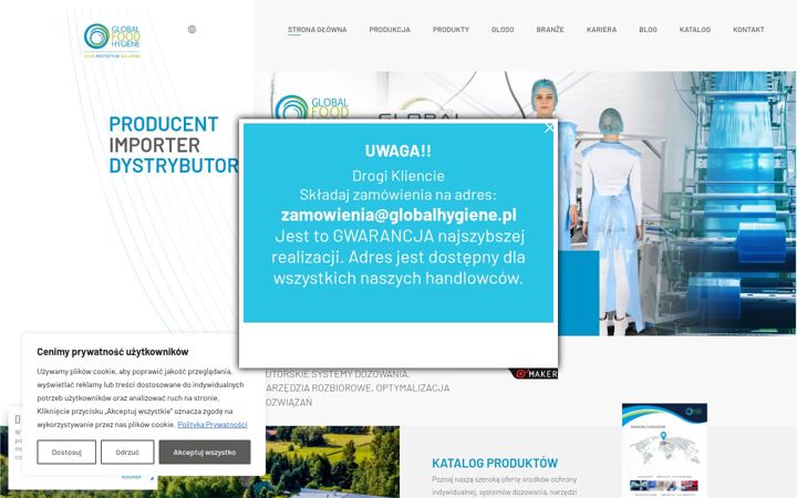 Screenshot of globalhygiene.pl