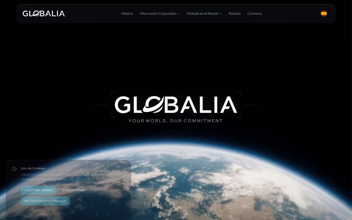 Screenshot of globalia.com