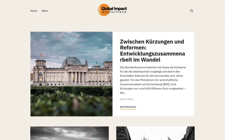 Screenshot of globalimpactdeutschland.de