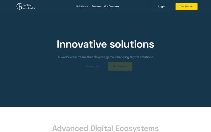 Screenshot of globalincubator.com