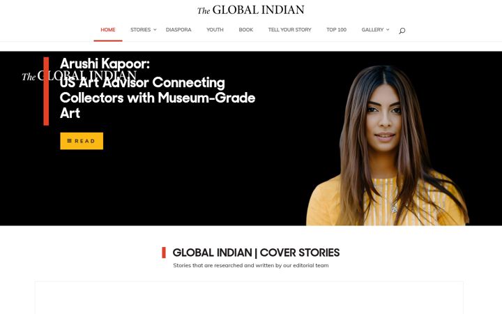 Captura de ecrã de globalindian.com
