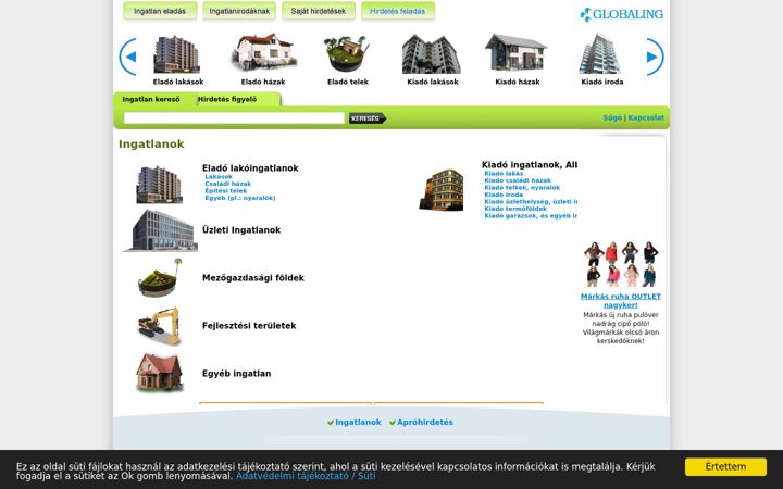 Screenshot of globaling.hu