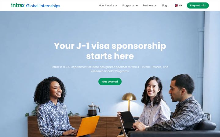 Screenshot of globalinternships.com