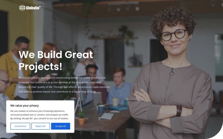 Screenshot of globaliollc.com