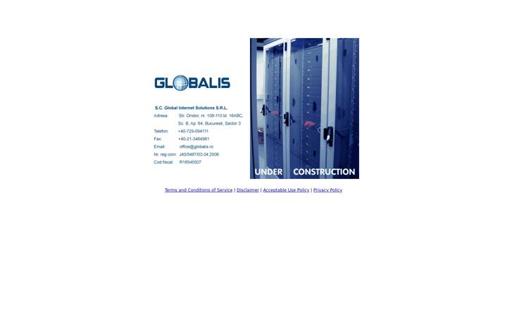 Screenshot of globalis.ro