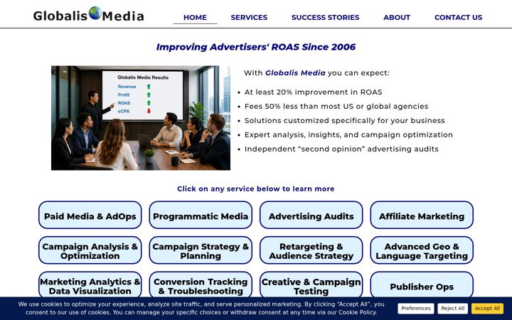 Screenshot of globalismedia.com