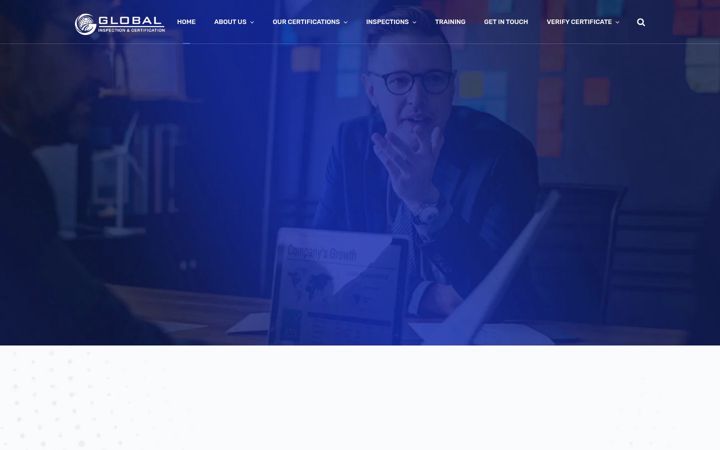 Screenshot of globalisocertification.co.uk