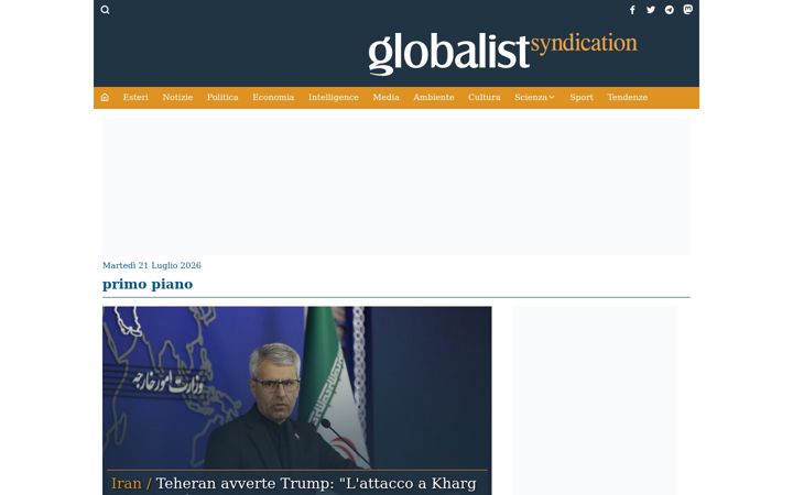 Screenshot of globalist.it