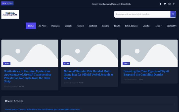 Screenshot of globaljackpotpoint.nl