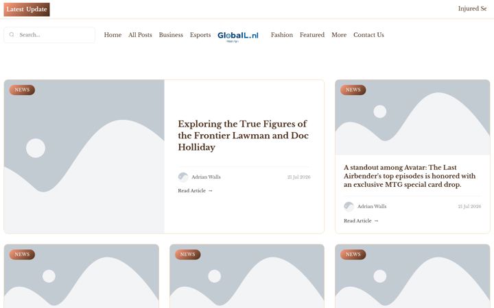 Screenshot of globallab.nl