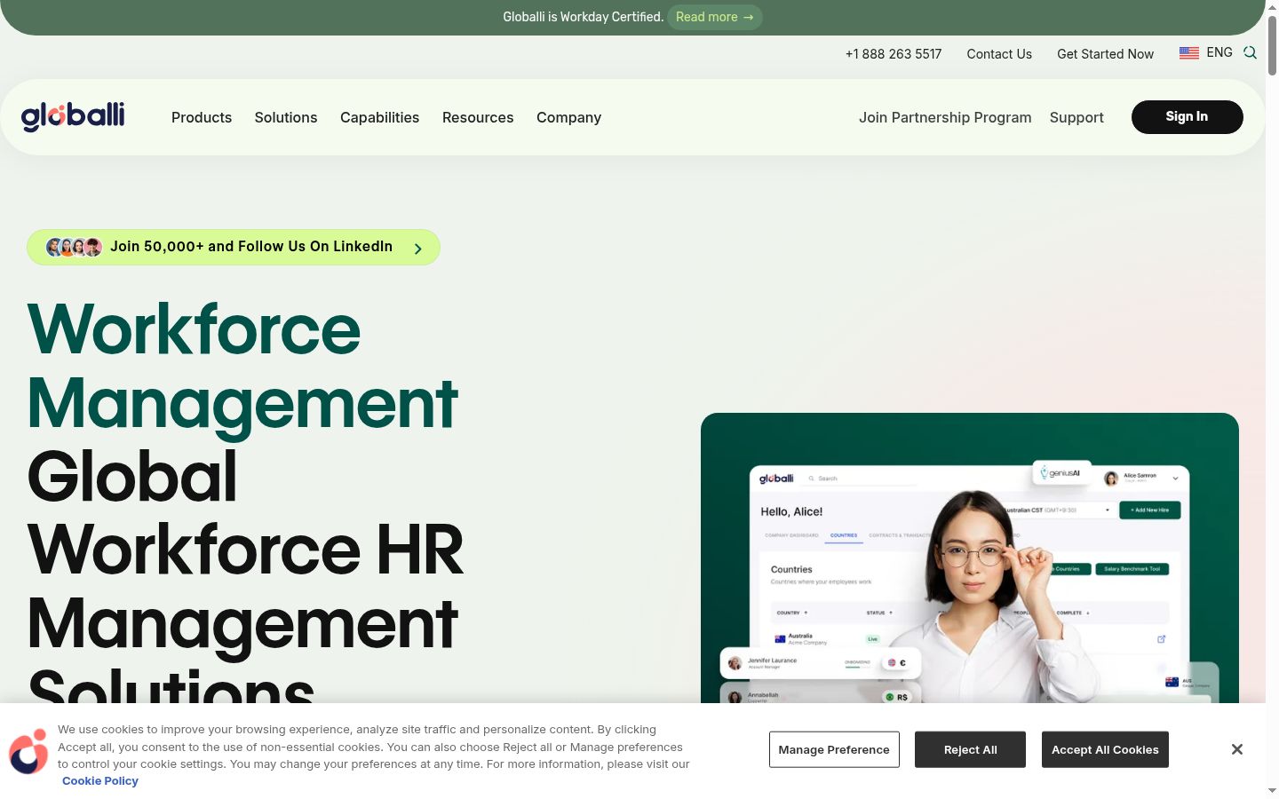 Screenshot tal-banner tal-kunsens muri qabel kwalunkwe interazzjoni