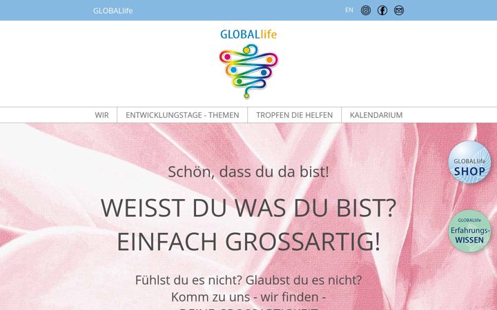 Screenshot of globallife.at