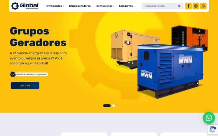 Screenshot of globallocacoes.com.br