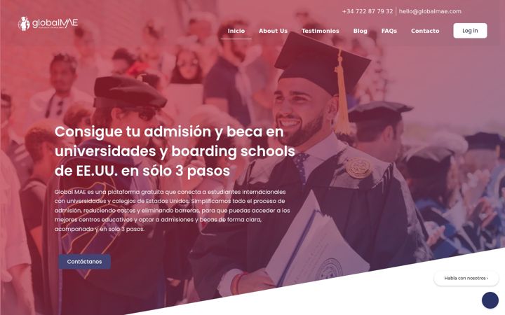 Screenshot of globalmae.com