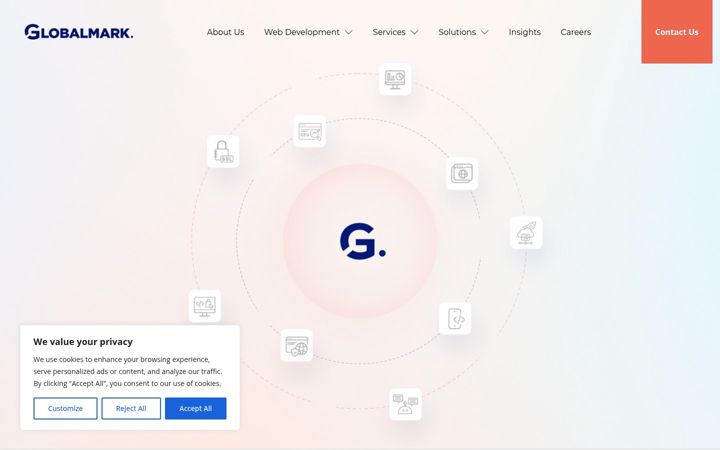 Screenshot of globalmark.mt