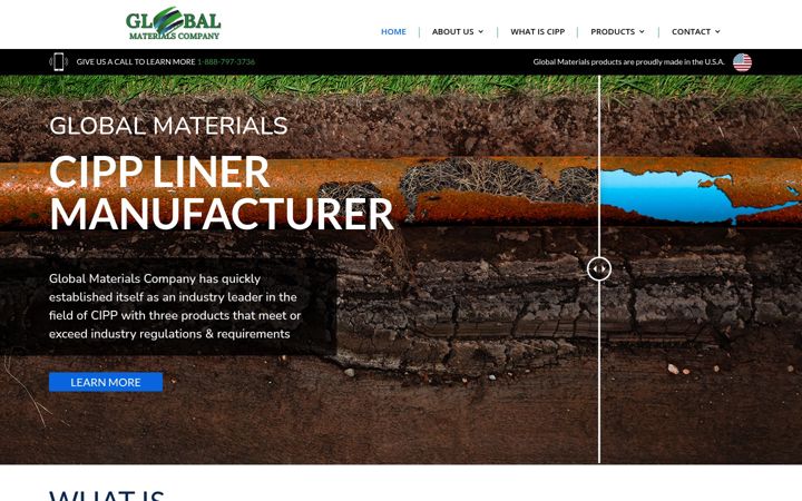Screenshot of globalmaterialscompany.com