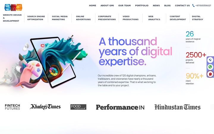 Screenshot of globalmediainsight.com