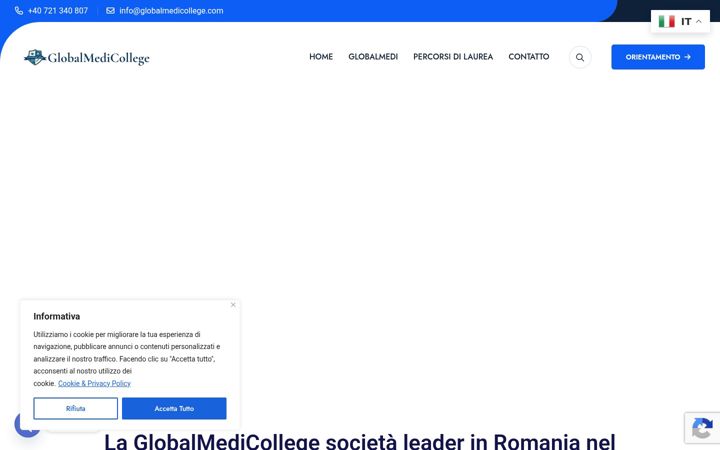 Screenshot of globalmedicollege.com