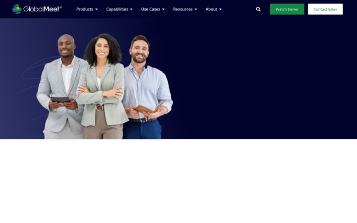 Screenshot of globalmeet.com