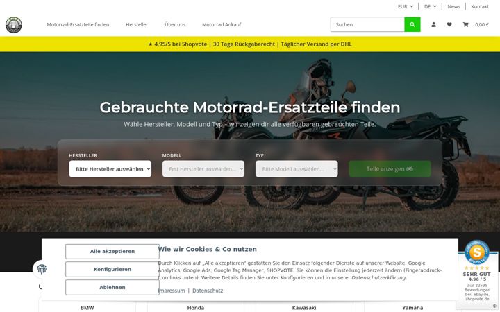 Screenshot of globalmotoparts.com