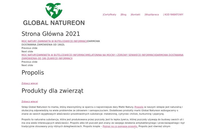 Screenshot of globalnatureon.pl
