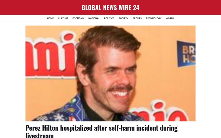 Screenshot of globalnewswire24.com