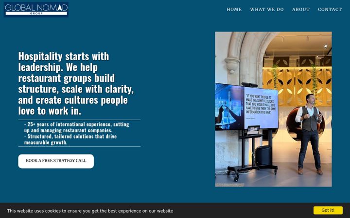Screenshot of globalnomad.group