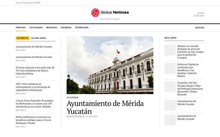 Screenshot of globalnoticias.mx