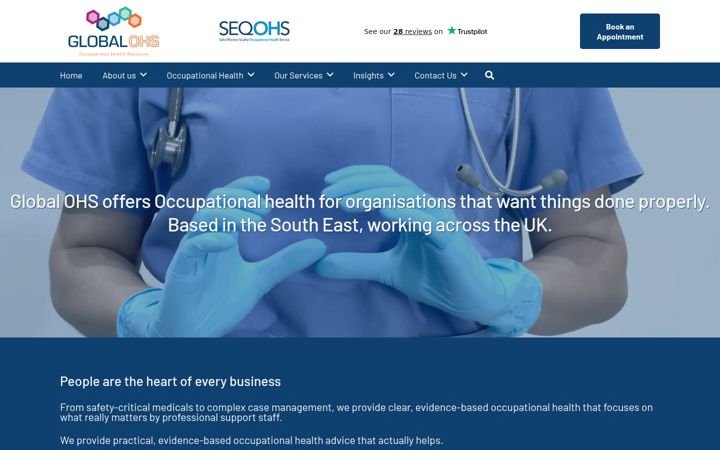 Screenshot of globalohs.com