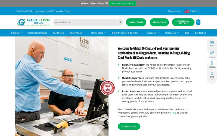 Screenshot of globaloring.com