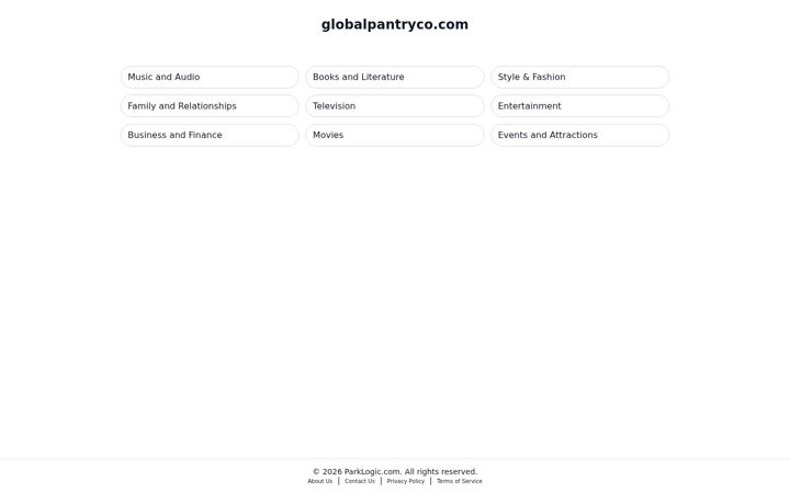 Screenshot of globalpantryco.com