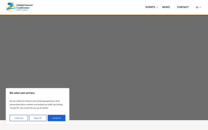 Screenshot of globalpastorsconference.eu