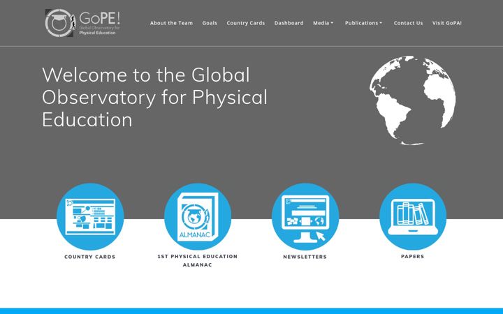 Screenshot of globalphysicaleducationobservatory.com