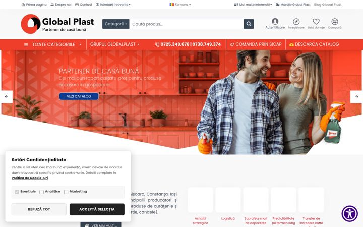 Screenshot of globalplast.com.ro